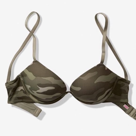 PINK Victoria's Secret Other - VS PINK Camo Super Push Up Bra!